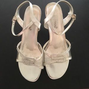 Silver shoes